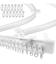  UrbanRed Flexible Bendable Ceiling Curtain Track 5 Meters 16.4FT Ceiling Mount