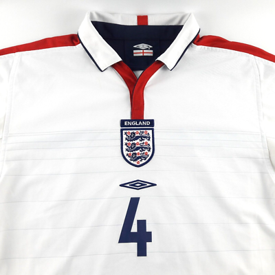 England Football Shirt Umbro Small Home Kit #4 Gerrard Jersey 2003