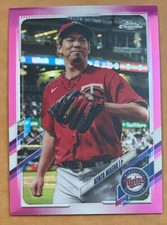 2021 Topps Chrome Baseball Kenta Maeda Base #171 Pink Refractor Minnesota Twins