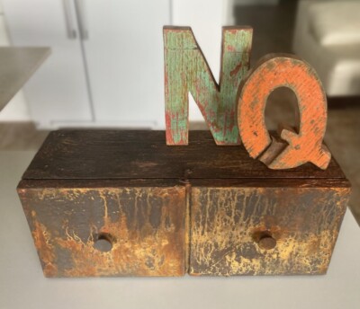 NQ wooden box with opening lid for storage and/or organization