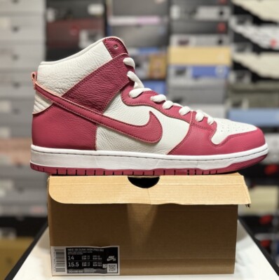 Nike SB Dunk High PRO ISO Men's Size 14 Sweet Beet/Sweet Beet White DQ4485 600