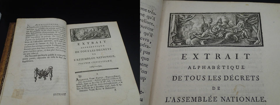 RARE 1791 Dictionnaire Décrets Révolution Assemblée Nationale Loi Justice France - Photo 3/4
