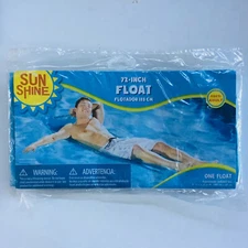 Sunshine Inflatable Blue Adult Mat Raft Mattress Swimming Pool Float 72-inch 