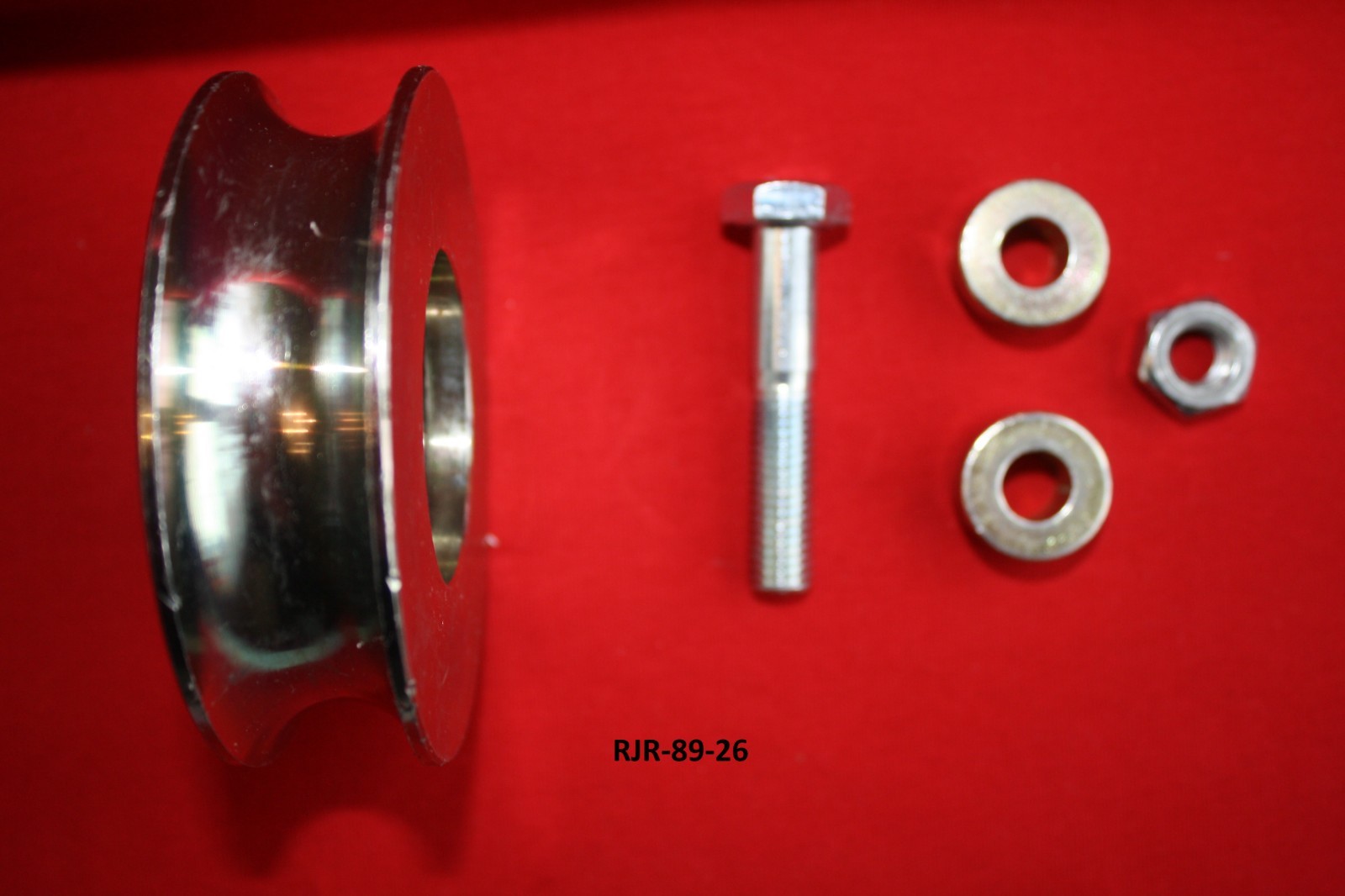 Ruote Per Puleggia In Nylon - 4 Pezzi Diametro 80 Mm, Scanalatura 25 Mm, Cuscinetto 12 Mm - Lavorate In UE - Foto 3