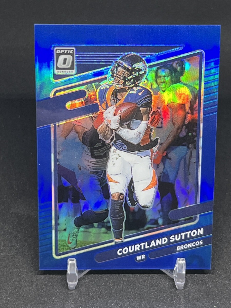 2021 Panini Optic Courtland Sutton #26 Blue /179 Denver Broncos