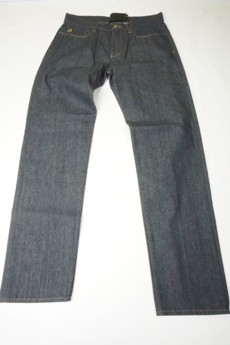 Giorgio Armani Black Label Blue Cotton Blend 5 Pocket Button Jeans 32 NEW - Picture 3 of 8