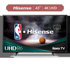 43" Class 4K UHD LED LCD Smart Roku TV HDR R6 Series 