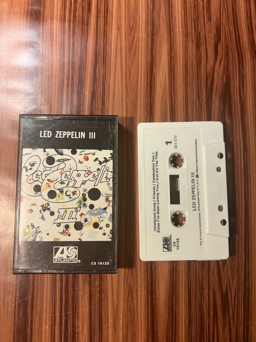 Led Zeppelin III Cassette Tape Jimmy Page 1970 Classic Rock