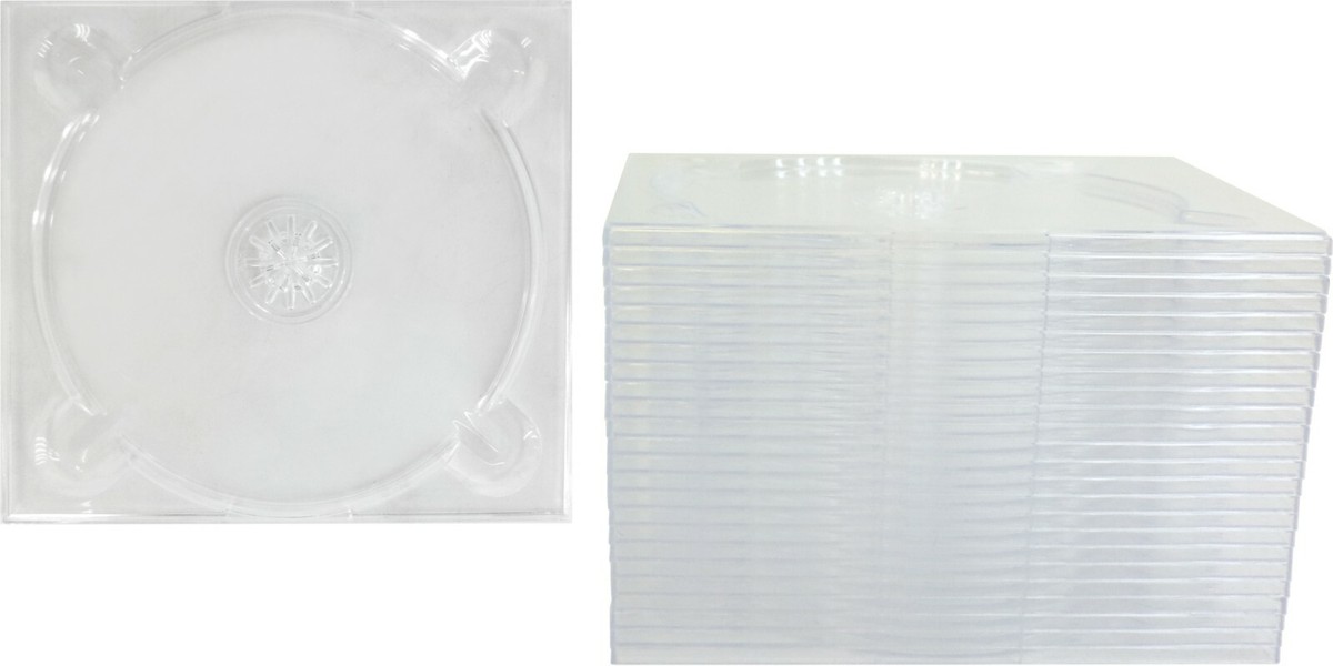 25) CD Digipak Trays - Clear Replacement Media Disc Glue-In