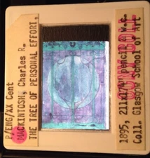 Charles R. Mackintosh "Tree Of Personal Effort" Art Nouveau 35mm Slide