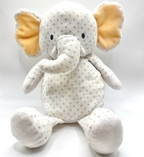 Manhattan Toy Grayson Elephant Plush Lovey Gray Polka Dot Security Blanket 9  