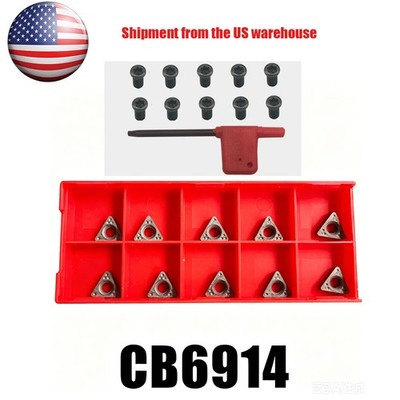 CB6914 Negative Rake Carbide Brake Lathe Bit for Ammco & Hunter Lathes Kit of 10