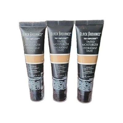 3 SEALED Black Radiance True Complexion Tinted Moisturizer SPF 15 Fair to Light