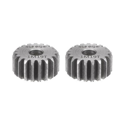 2pcs Straight Spur Gear 12mm Internal Opening 19T 1 Tempered Module
