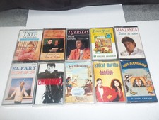 Lot Of 10 Mexican Cassettes Latin Spanish Music Dance NEW-SEALED