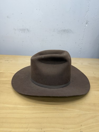 VINTAGE Miller Western Wear Cowboyhut 100 % Wolle Größe 7-1/4 WPL