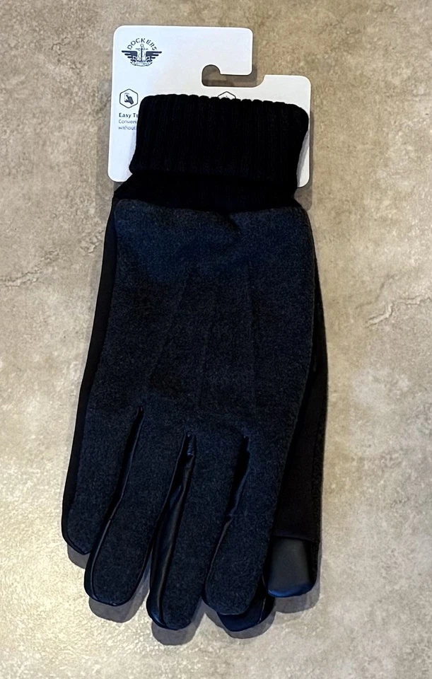 Guantes de invierno negros para hombre Dockers - Nuevos con etiquetas Envío rápido Foto 3 de 4