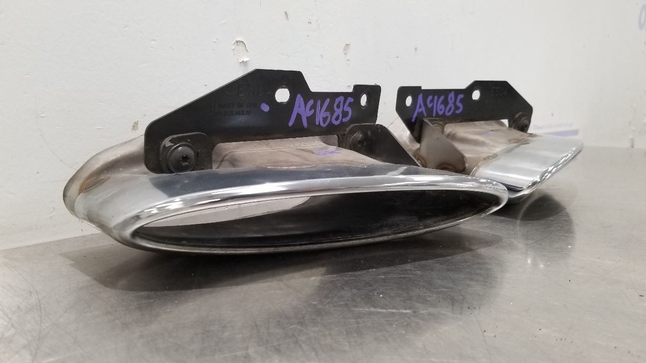 Bentley Continental GT Rear Left, right Exhaust tailpipes Pair Chrome P/N 3W0253681S