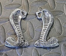 1994-2004 Ford Mustang Cobra Snake Emblems Fender Trunk Set Of 2 Oem Factory 