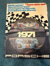 Original 1971 Porsche World Champion Poster - Factory Racing - Erich Strenger