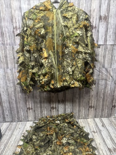 Youth Leafy Ghillie Suit Turkey Hunting Camo Zip Up See Photos For Measurements 