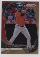 2020 Panini Prizm Tier II Hot Box Red Orange Prizm Yordan Alvarez #181 vs3