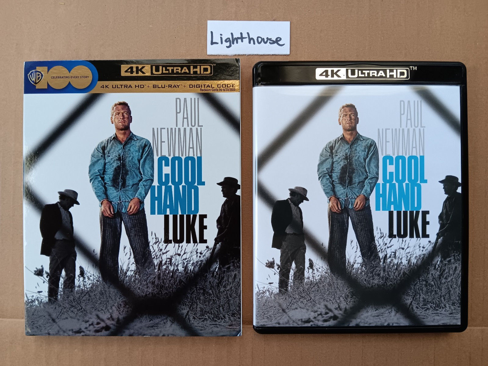 COOL HAND LUKE 4K UHD + BLU-RAY + SLIPCOVER NO DIGITAL