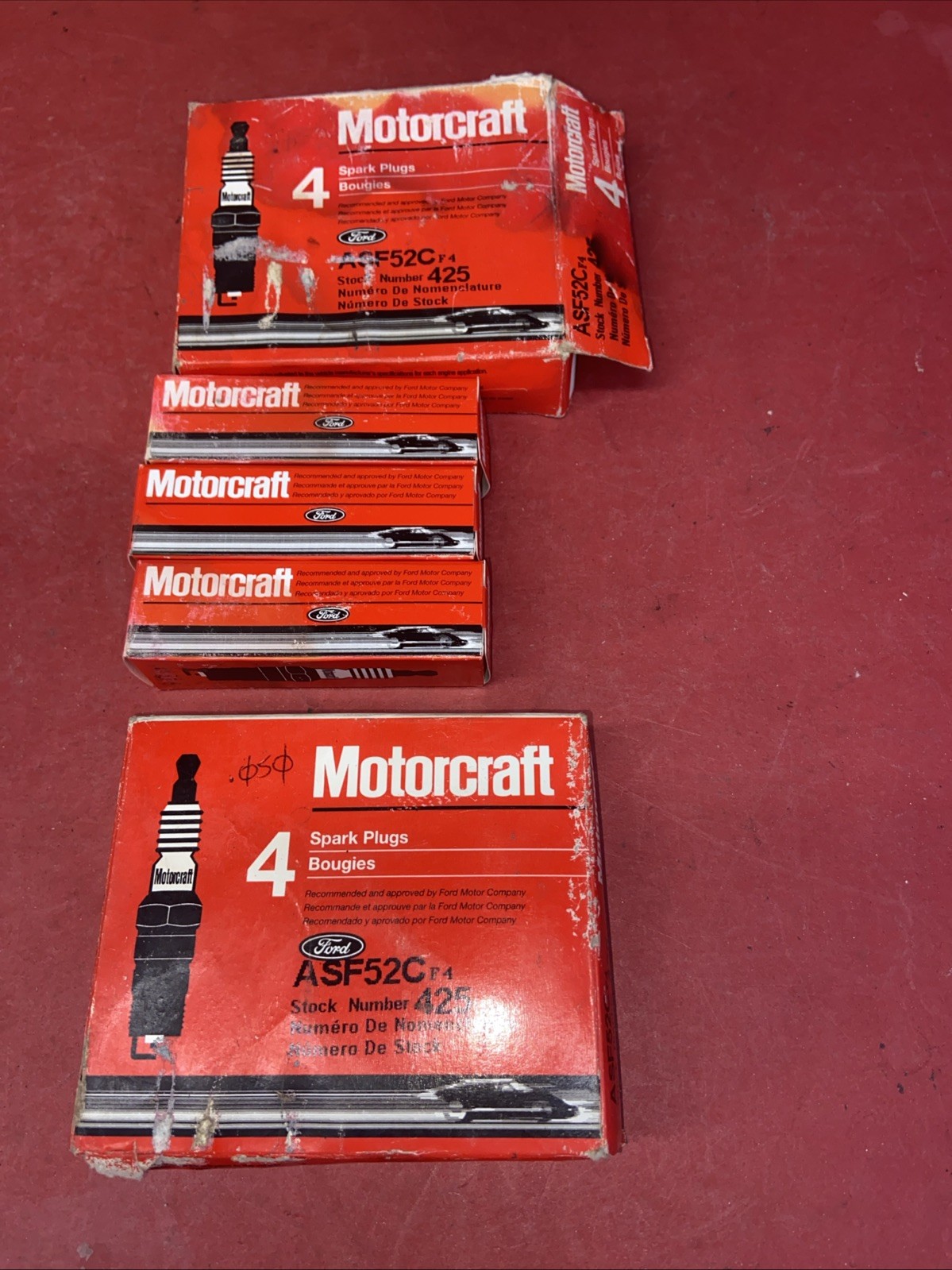 Set of 7 Spark Plug Motorcraft SP-425 ASF52C Copper New Lot Of 7