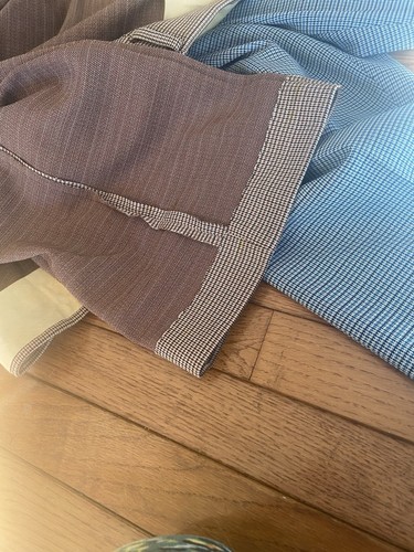 Vtg men's PANTS Golf Flare Leg Polyester Disco Leisure Suit brown blue 38-33 - Picture 12 of 12