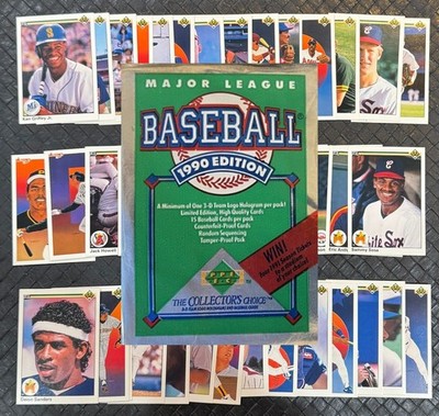1990 UPPERDECK MLB BASEBALL Cards Complete Your Set U Pick Ken Griffey Jr. 2/4