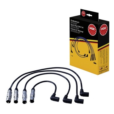 Zündleitungssatz 4 Kabel schwarz NGK Aftermarket-Expertise für u.a. VW GOLF