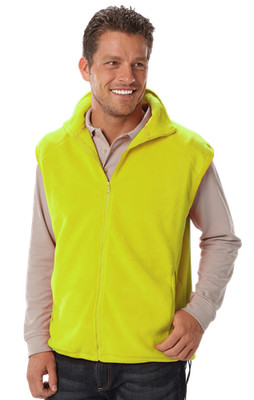 Blue Generation BG9953 Adult Micro Fleece Zip Front Vest