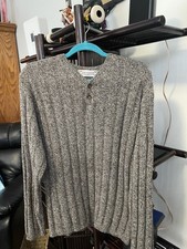 John Ashford Men  s Lambswool Sweater Vintage In Brown Size M