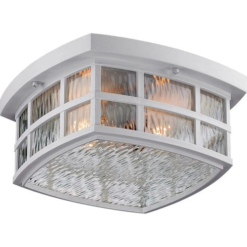 Quoizel SNN1612 Stonington 2 Light 12"W Flush Mount Outdoor - Black - Picture 6 of 12