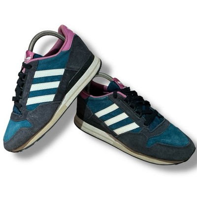 Adidas ZX 500 Tariners Uk4 Damen Sneaker Blau Rosa Wildleder Schuh Süß (25