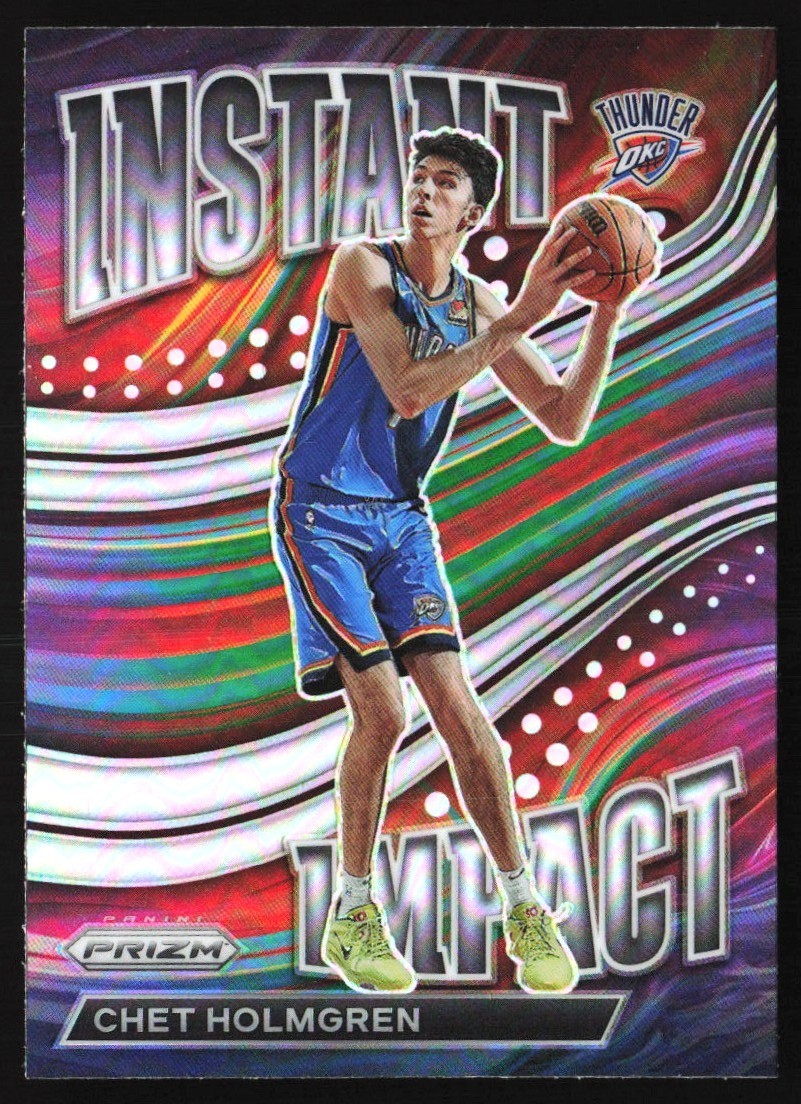 2022-23 Panini Prizm Instant Impact Silver Prizm Chet Holmgren #2 KS8