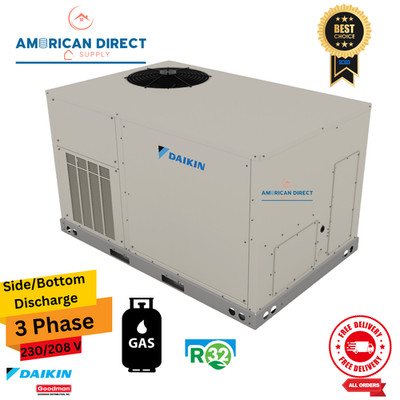 6 Ton Daikin Gas/Electric Package Unit Light Commercial 115000 BTU 14 SEER R32