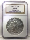 2003 American Silver Eagle NGC MS69 1832690-020