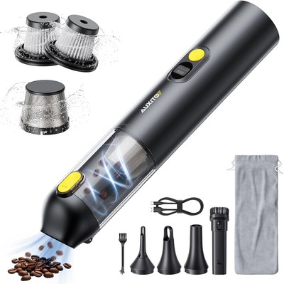 AUXITO Car Vacuum Portable Cordless 14000Pa Suction, Handheld Vacuum Blow & Suct