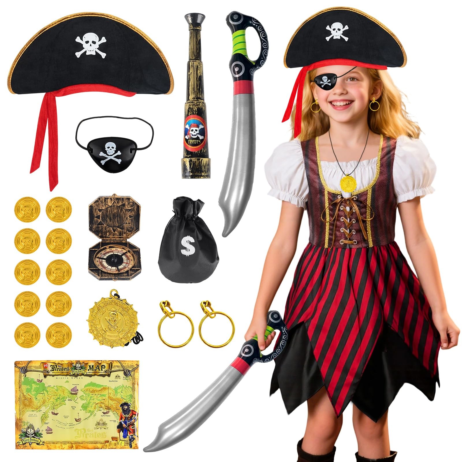 Déguisement pirate enfant complet pour stimuler l'imaginaire des petits à la maison