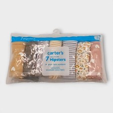 Carter Girls Little 7-Pack Underwear Floral/Stripes/Hearts Size 4-5T