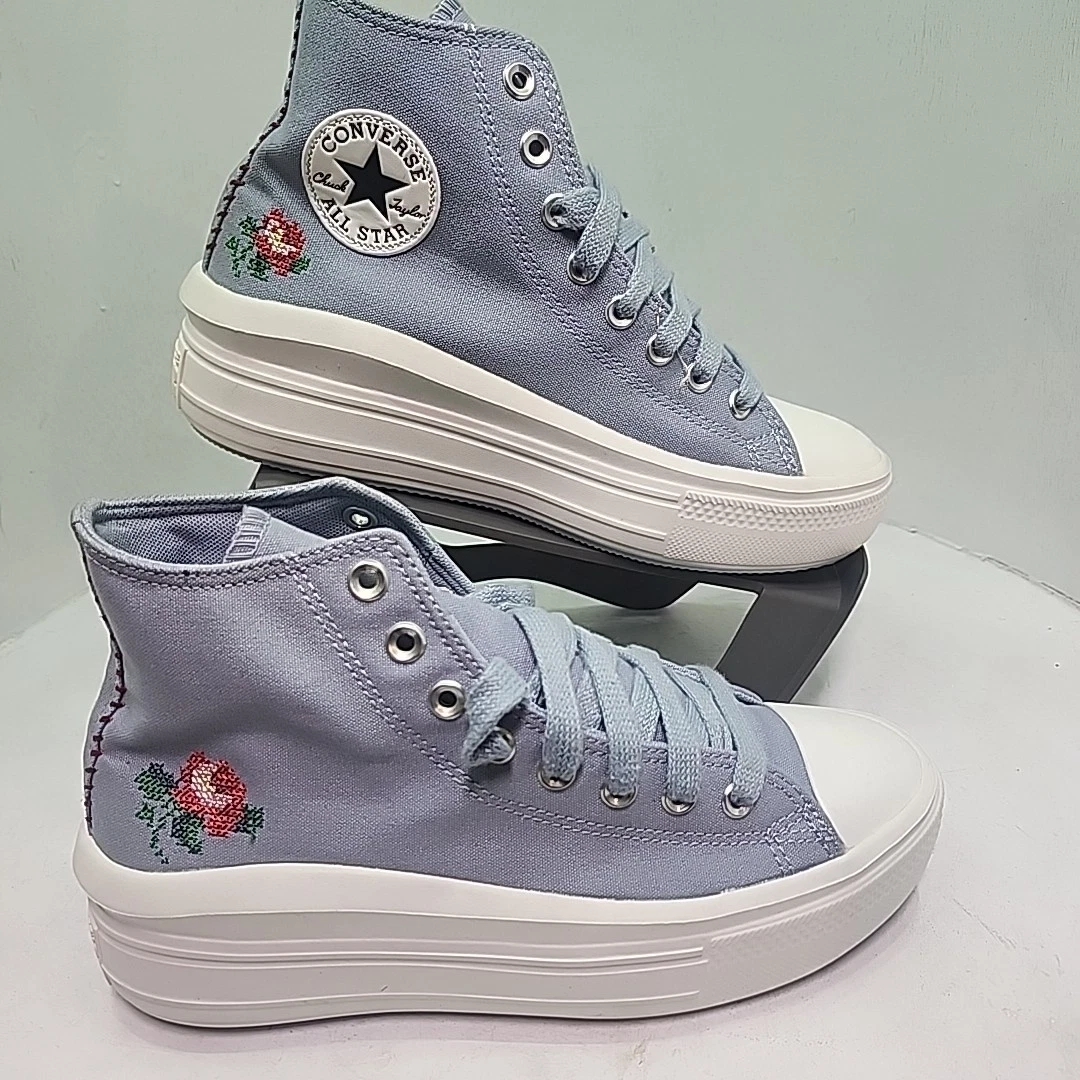 Converse Chuck Taylor All Star Move Retro High Blue W for sale | eBay