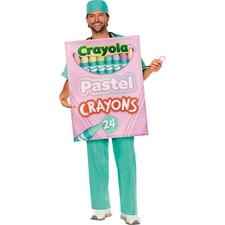  Quik Change Crayola Pastel Crayon Box Costume - Crayola