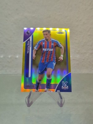 Yeremy Pino Yellow /275 Topps Chrome Premier League Crystal Palace