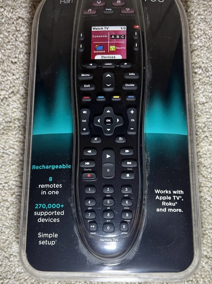 Logitech Harmony Universal Remote 700 Black - Image 3 of 4