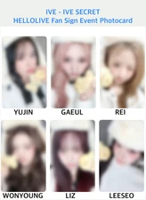 presale [IVE] THE 4th EP - IVE SECRET HELLOLIVE Fan Sign Event Photocard