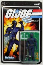 Super7 ReAction G.I. Joe SNAKE EYES Combat Gladiator 3.75 Figure NEW B5