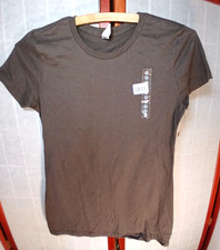 Alstyle Ultimate Brown Solid Ladies Tees Junior Size Medium