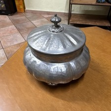 Coppa Decorativa Peltro 95% Colore Argento Chic Elegante Vintage Retro