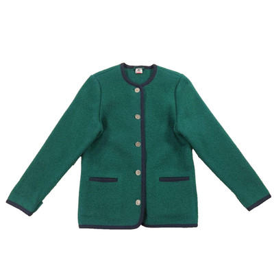 Vintage Lanz Boiled Wool Trachten Jacket Cardigan Sz 164 (fits W's S) Austria